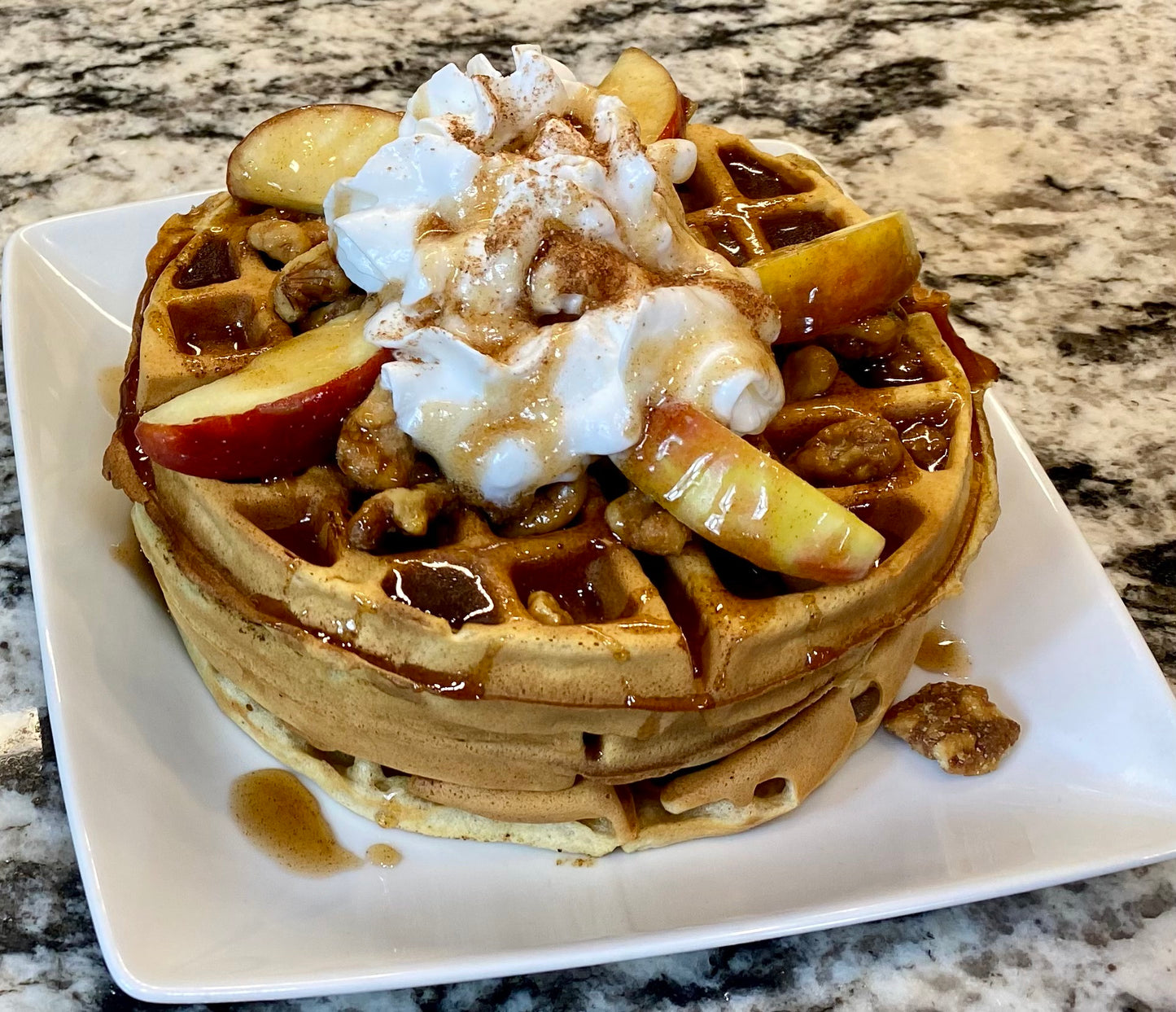 Apple Cinnamon Waffles