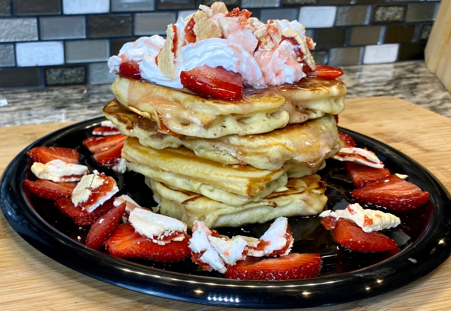 Strawberry Pop-Tart Pancakes