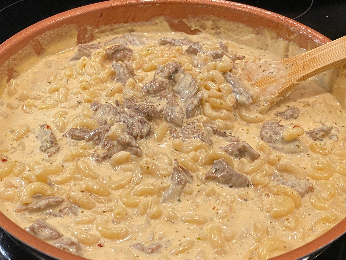 Carne Asada Cheese Pasta