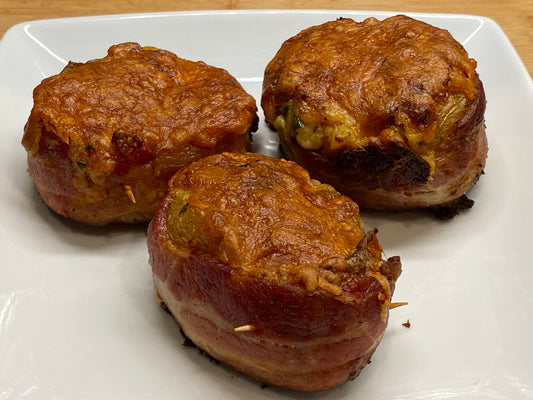 Bacon Wrapped Stuffed Potatoes