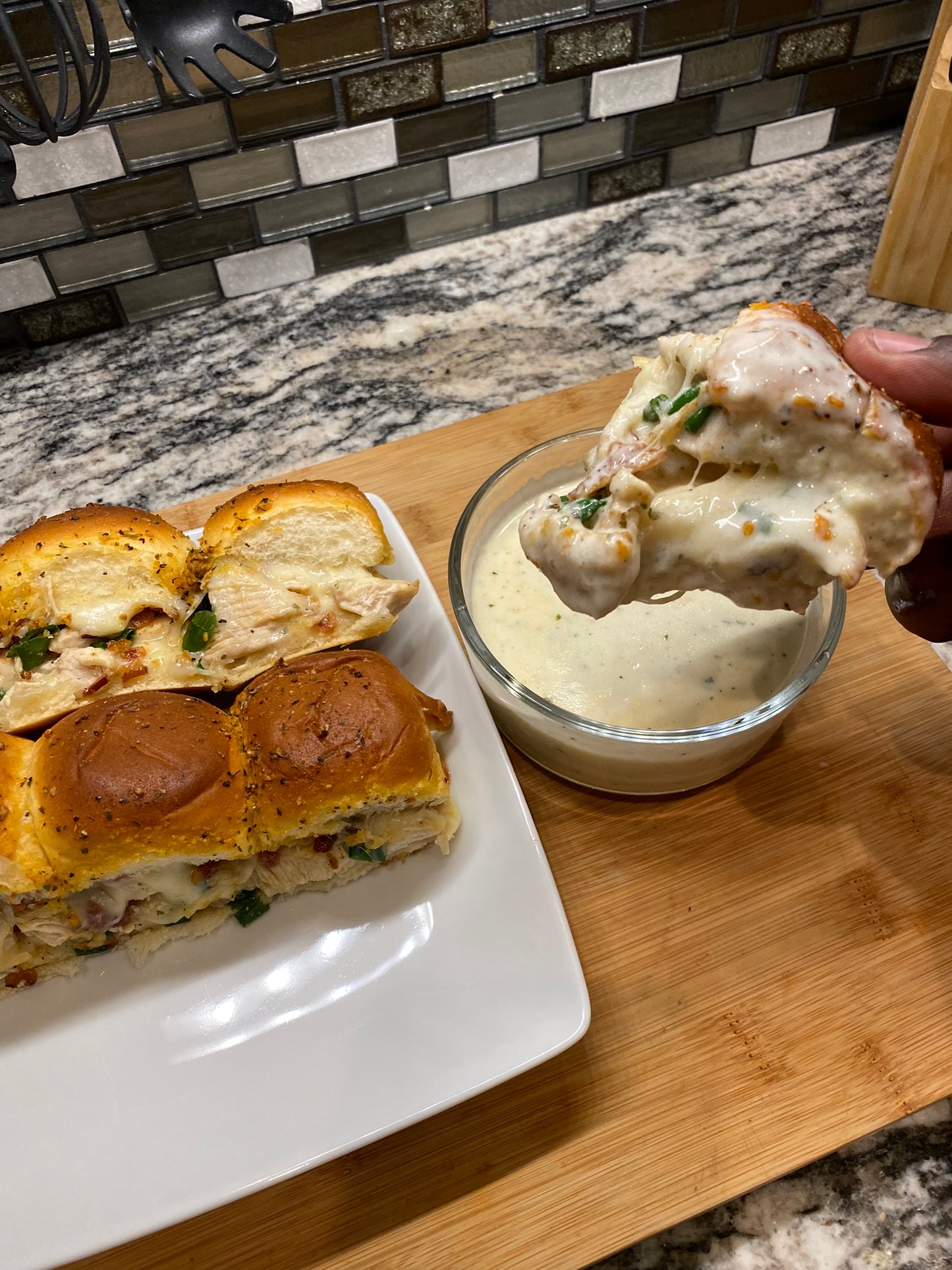 Chicken Bacon Ranch Sliders